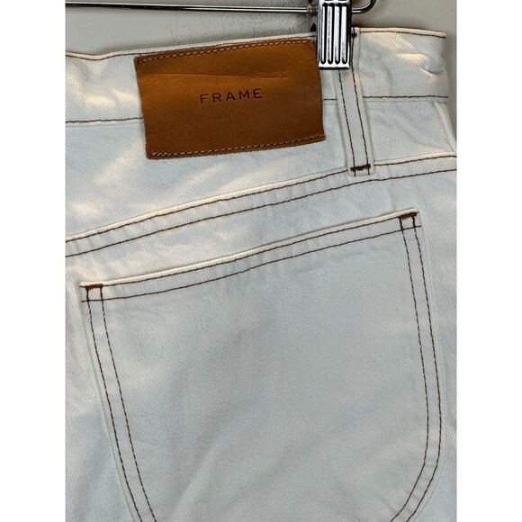 Frame Women's Le Italien LIBSH728 Size 30 Blanc Bermuda Short NWT - Picture 11 of 12